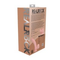 Vibračné dildo s pohyblivými semenníkmi RealRock 6″ Flesh