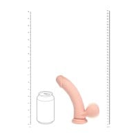 Vibračné dildo s pohyblivými semenníkmi RealRock 7″ Flesh