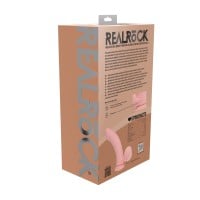 Vibračné dildo s pohyblivými semenníkmi RealRock 8″ Flesh