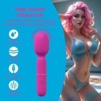 Loveline Mini Wand Vibrator Pink