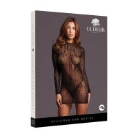 Le Désir Roxy Sexy Leopard Mesh Cheeky Dress S–XL