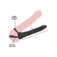Návlek na penis Hidden Desire Vibrating Double Trouble Anal Penetrator