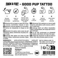 Fuck & Fist Temporary Tattoo Good Pup