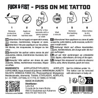 Fuck & Fist Temporary Tattoo Piss on Me