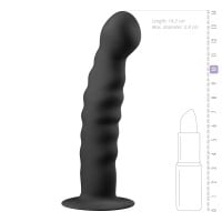 EasyToys Ribbed Dong Dildo Black