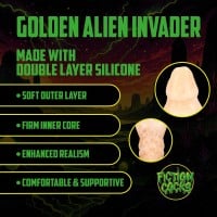 Fantasy dildo Fiction Cocks Golden Alien Invader