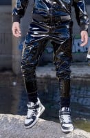 Nohavice Twink X Datingstar PVC PRO čierno-biele