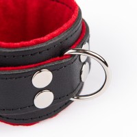 BlackRed Leather Wrist Restraints Black-Red