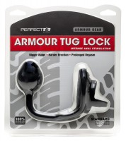 Anal lock Perfect Fit Armour Tug Lock černý