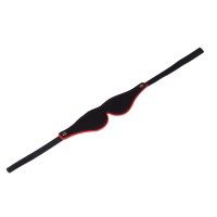 Kožená maska na oči BlackRed černo-červená