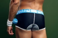 Boxerky PUMP! Drop Shot čierno-sivé