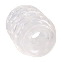 Sada krúžkov Doc Johnson Ball Stretcher Multi-Ring System priehľadná