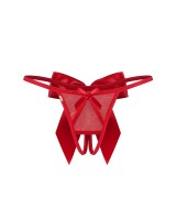 Obsessive Gifty Red Crotchless Thong
