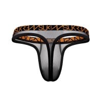 Sukrew Sheer Low-Rise Thong Shadow Black