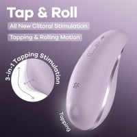 Satisfyer Tap & Roll Clitoral Stimulator Violet