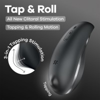 Satisfyer Tap & Roll Clitoral Stimulator Violet