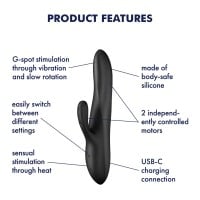 Rotačný vibrátor Satisfyer Heat Flex 3