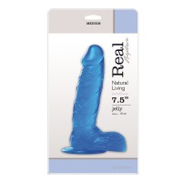 Gélové dildo Toyz4Lovers Real Rapture 7.5″ modré