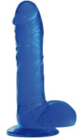 Gelové dildo Toyz4Lovers Real Rapture 10″ průhledné