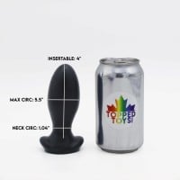 Anální kolík Topped Toys Gape Keeper 55 Obsidian