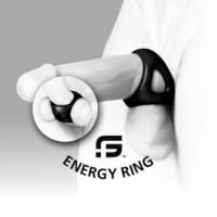 Erekčný krúžok a naťahovač semenníkov Sport Fucker Energy Ring priehľadný