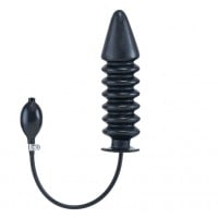 Nafukovacie dildo Mister B Solid Ribbed XL modré