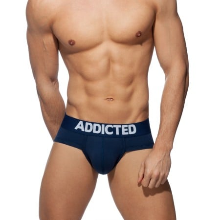 Slipy Addicted AD467 My Basic Brief tmavo modré