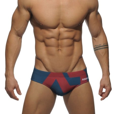 Plavky Addicted ADS045 Extra-Large Logo Brief tmavo modré