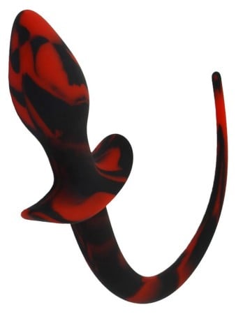 Slave4master Silicone Puppy Tail Black-Red