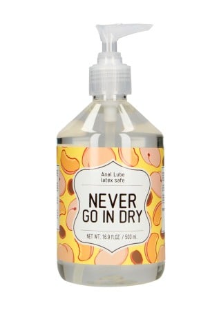 Never Go in Dry Anal Lube 500 ml