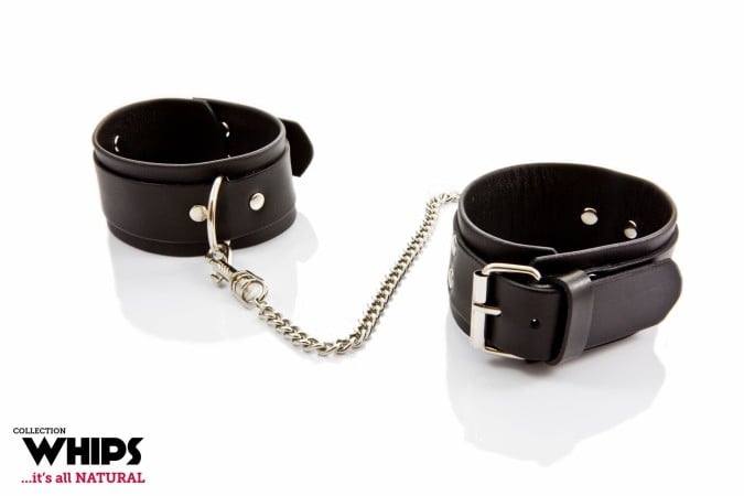 Whips Leather Ankle Cuffs for Him