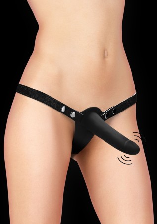 Ouch! Double Vibrating Silicone Strap-On