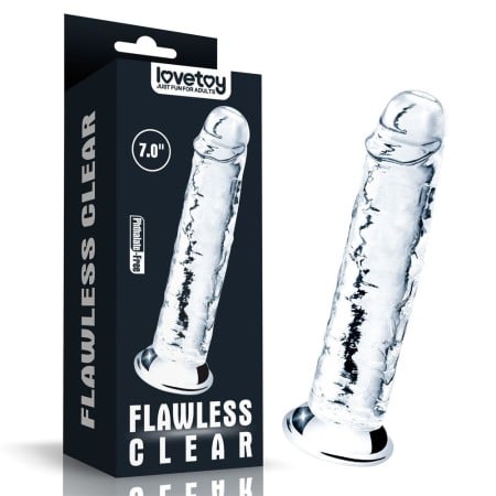 Lovetoy Flawless Clear Dildo 7″