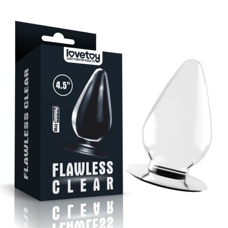 Lovetoy Flawless Clear Anal Plug 4.5″