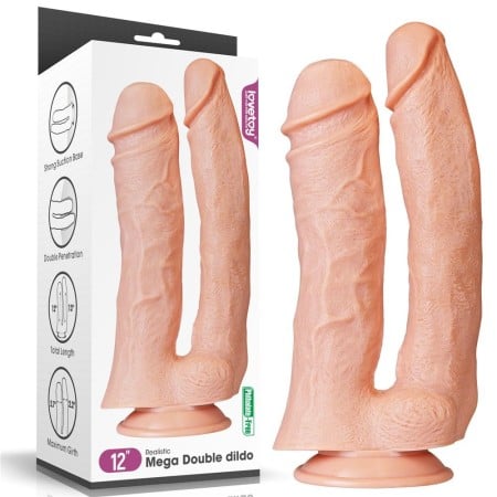 Dvojité dildo Lovetoy Realistic Mega 12″