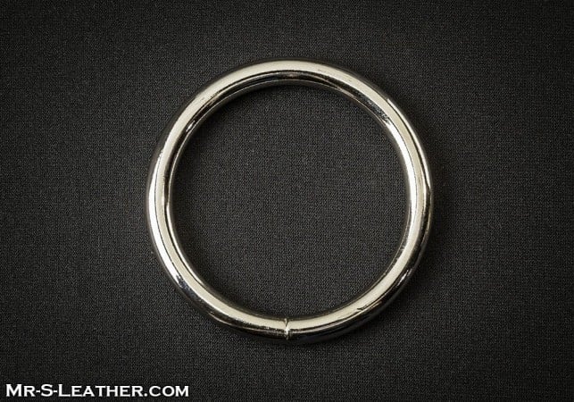 Mr. S Leather Metal O Cock Ring 76 mm