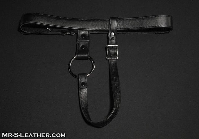 Postroj Mr. S Leather Deluxe Locking Butt Plug Harness