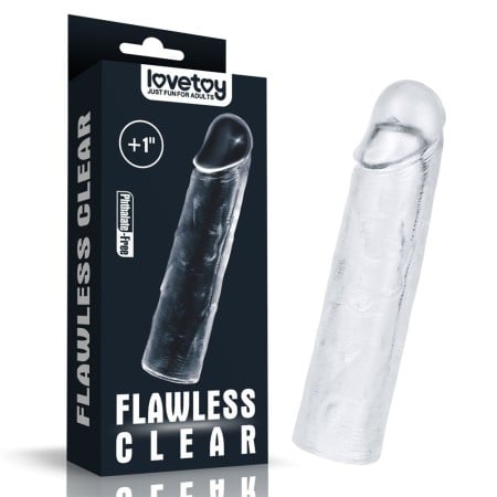 Návlek na penis Lovetoy Flawless Clear Add 1″