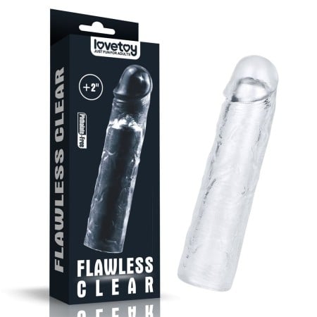 Lovetoy Flawless Clear Penis Sleeve Add 2″