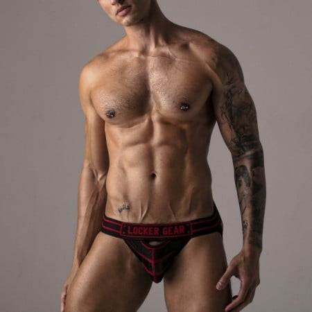 Locker Gear LK0120 Watch It Hard Jockstrap Red