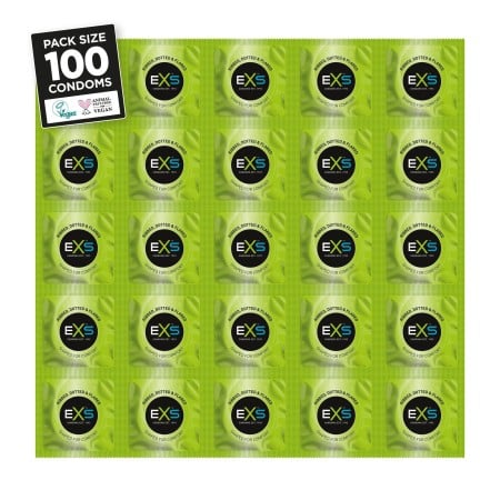 EXS Ribbed & Dotted Condoms 100 Pack