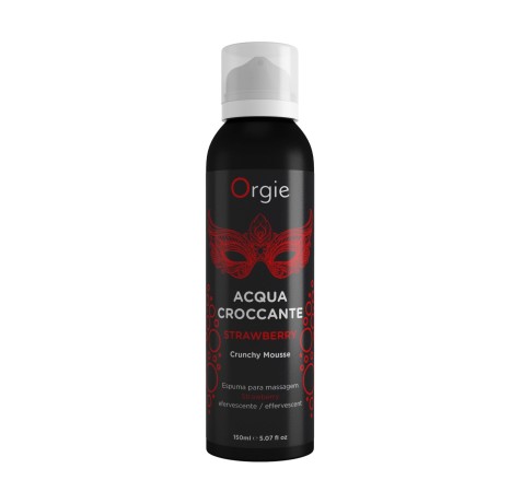 Masážní pěna Orgie Acqua Croccante jahodová 150 ml