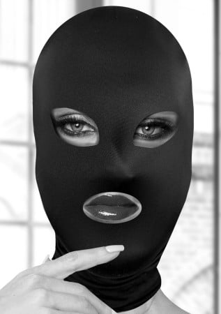 Ouch! Black & White Subversion Mask Open Mouth & Eyes