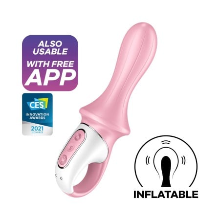 Nafukovací anální vibrátor Satisfyer Air Pump Booty 5+