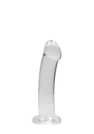 Gélové dildo RealRock Crystal Clear Non Realistic 7″