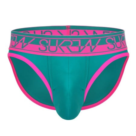 Slipy Sukrew Green-Pink Brief