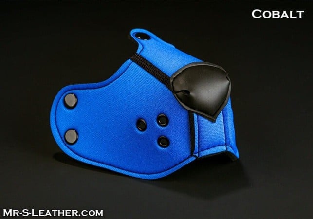 Psí čumák Mr. S Leather Neoprene K9 Muzzle Cobalt