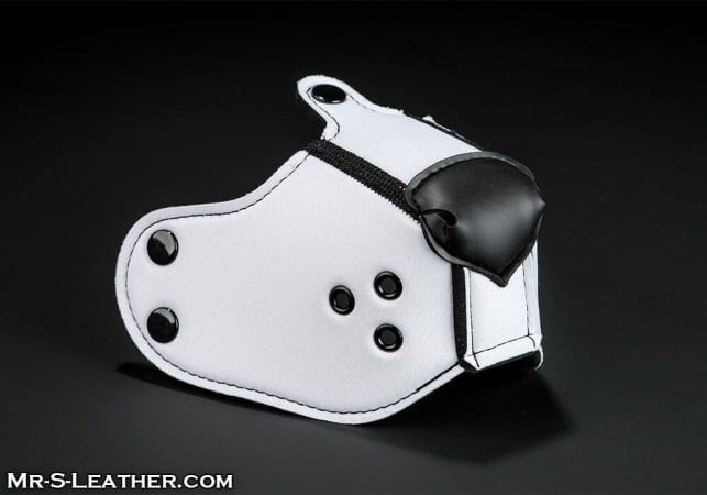 Psí čenich Mr. S Leather Neoprene K9 Muzzle White