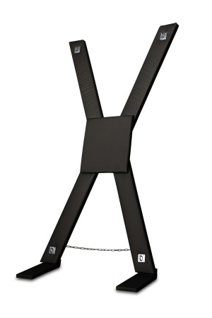 Dřevěný BDSM kříž Ouch! Bondage Cross černý