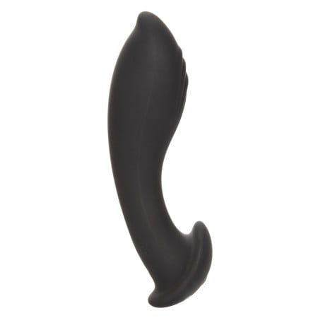 CalExotics Eclipse Liquid Silicone Flex Probe Vibrating Butt Plug Black